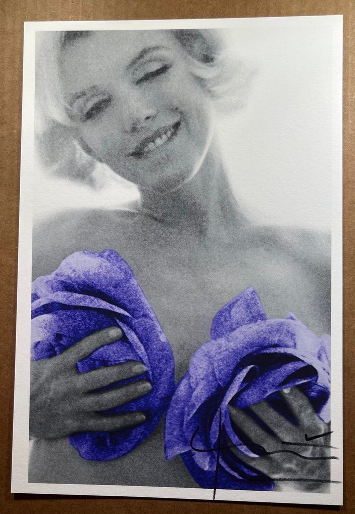 Bert Stern (1929–2013) - Marilyn Monroe Purple Wink Roses Artist proof test #1.0