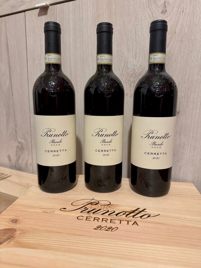 2020 Prunotto Barolo Cerretta - 巴罗洛 DOCG - 3 Bottles (0.75L) #1.0