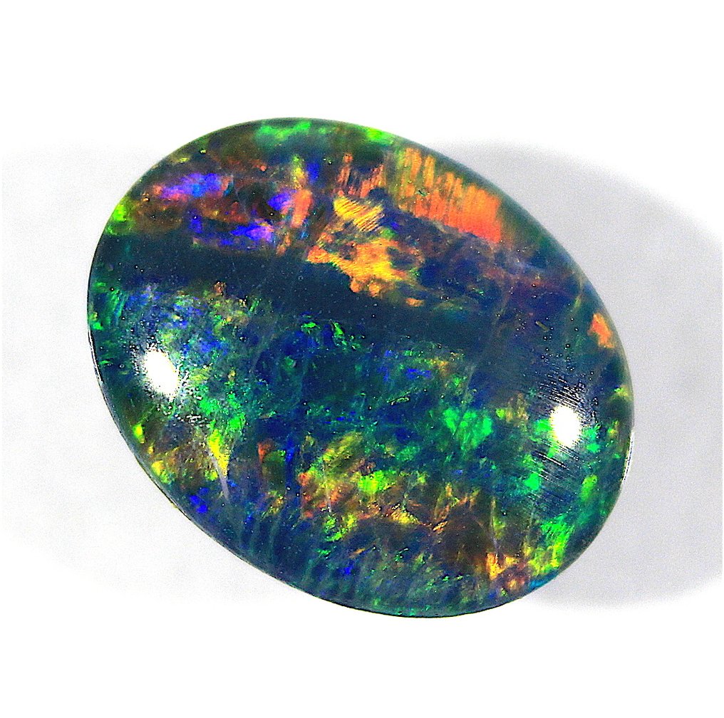 High Quality Australian Opal Triplet Cabochon - Height: 9 mm - Width: 7 mm- 0.25 g #1.0