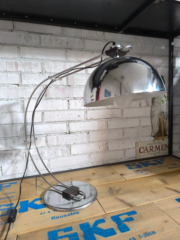 Lampada da tavolo - Cromato, Metallo #1.0