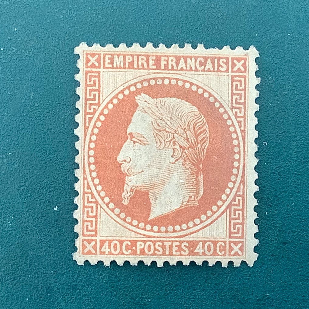 Francia 1867 - 40 centesimi Napoleon Lauree con centraggio corretto - Yvert 31 #4.3