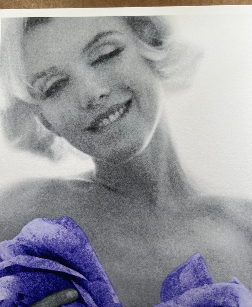 Bert Stern (1929–2013) - Marilyn Monroe Purple Wink Roses Artist proof test #4.3