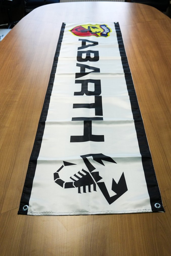 旗 - Abarth - ABARTH Racing Flag XXL (180x45 cm) – Premium Satin Fabric – Scorpion Performance Edition #4.3