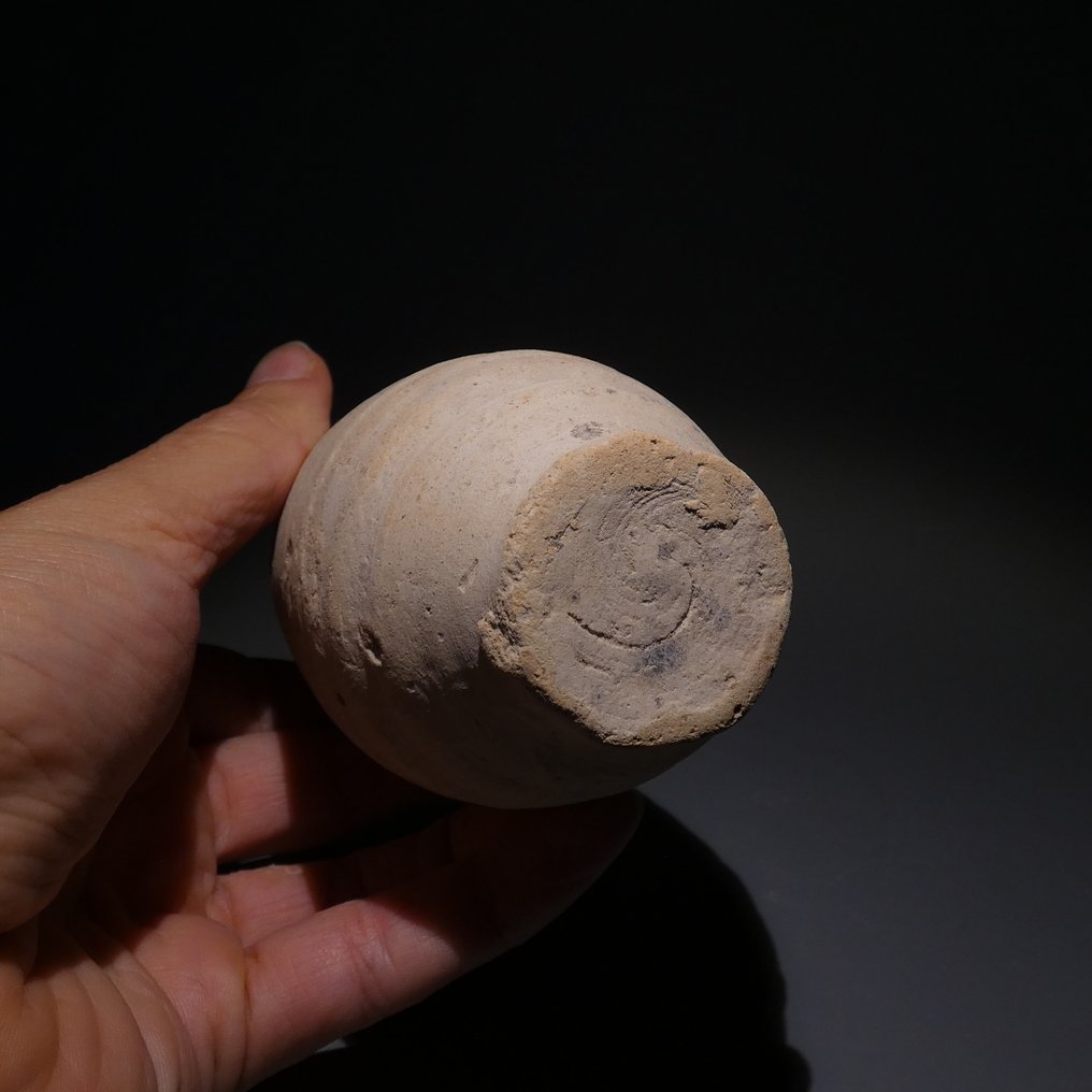 古罗马 Terracotta 罐。14.5厘米 高。公元1至2世纪 (没有保留价) #4.3