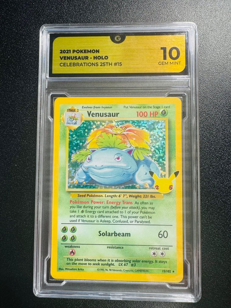 Pokémon - 1 Graded card - Florizarre 15 Foil, Édition limitée - GG 10 - Various sets #1.0