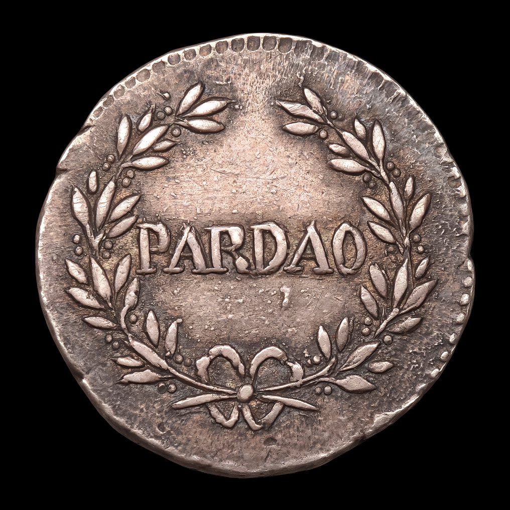 India portoghese. D. Maria II (1834-1853). Pardau (300 Réis) 1846 - Goa - Escassa #1.0