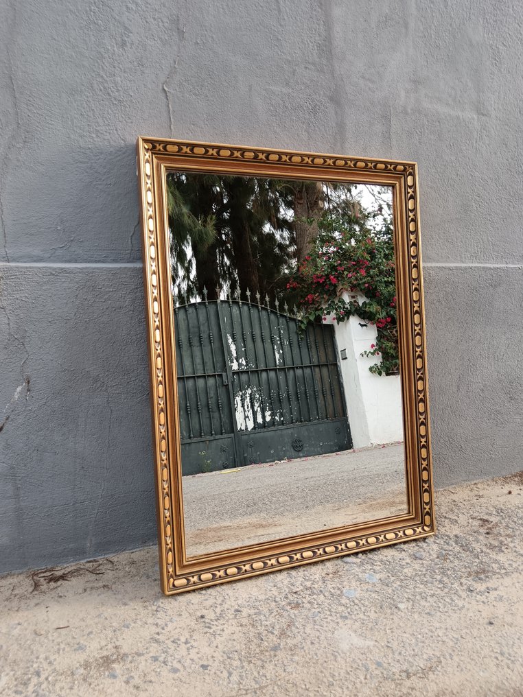 Lustro - Drewno - lustro z drewna złotego #3.2