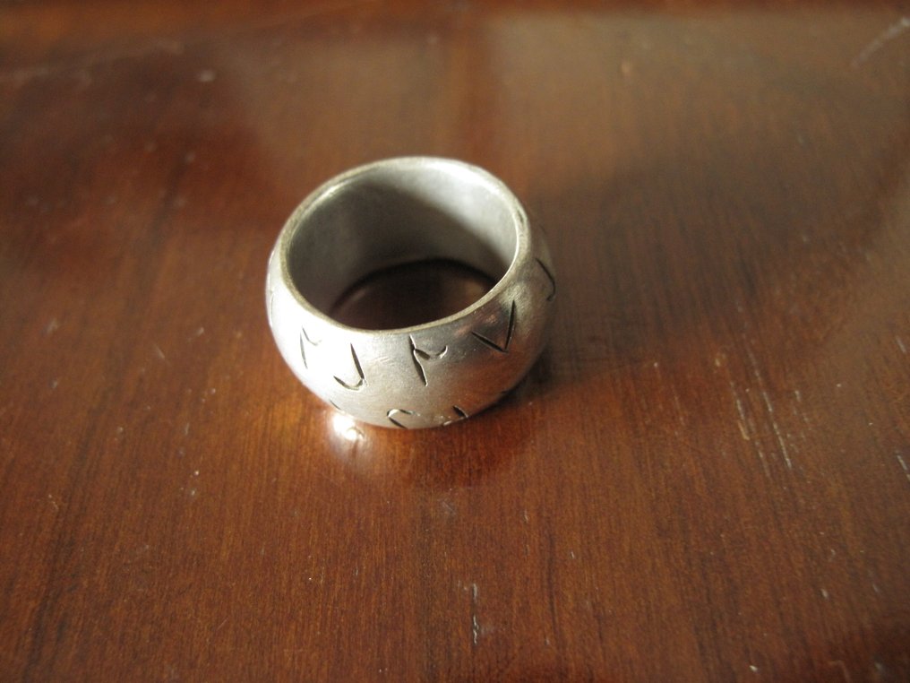 Ασημί - Δαχτυλίδι - φυλαχτό Αιθιοπίας #3.2