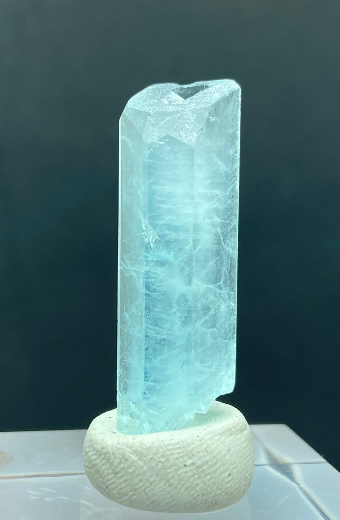 Acquamarina Cristallo - Altezza: 41 mm - Larghezza: 13 mm- 10.75 g - (1) #1.0