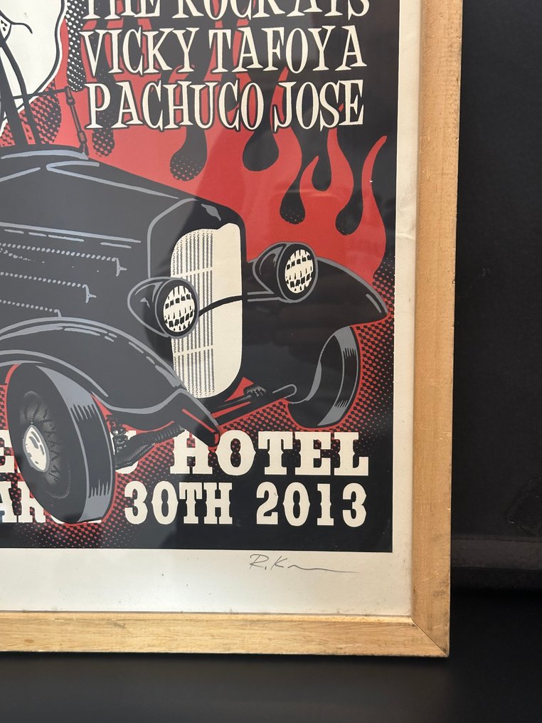 Rockabilly Kruse - Rob Kruse - Viva Las Vegas 16 (2013) Limited Edition Screen-Printed Poster – Signed & Numbered (Little Richard’s #3.2