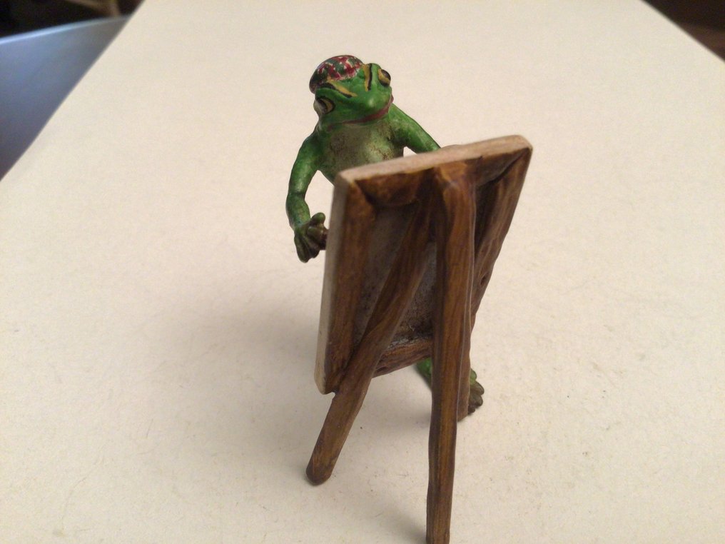 Sculpture, Le peintre - 6 cm - Bronze peint à froid #3.2