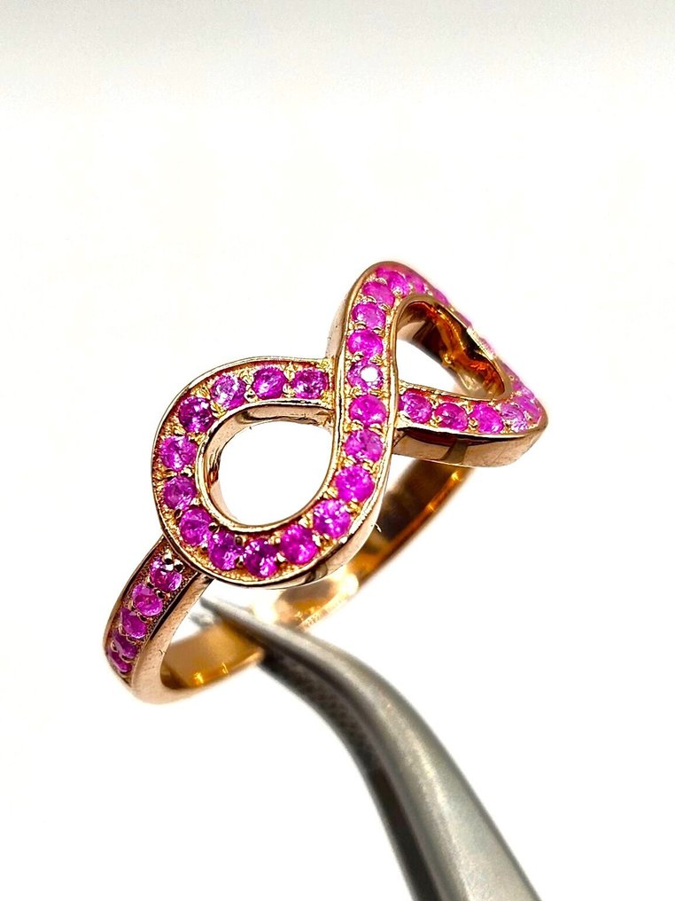 Senza Prezzo di Riserva - Anello Argento Rubino #1.0