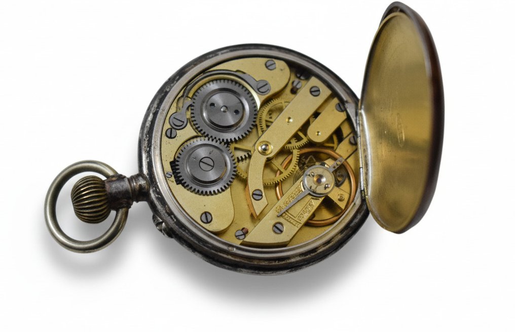 Antique Open-Face Pocket Watch with Sub-Dial – .800 Silver - 60197 - 1900-1949 #4.3