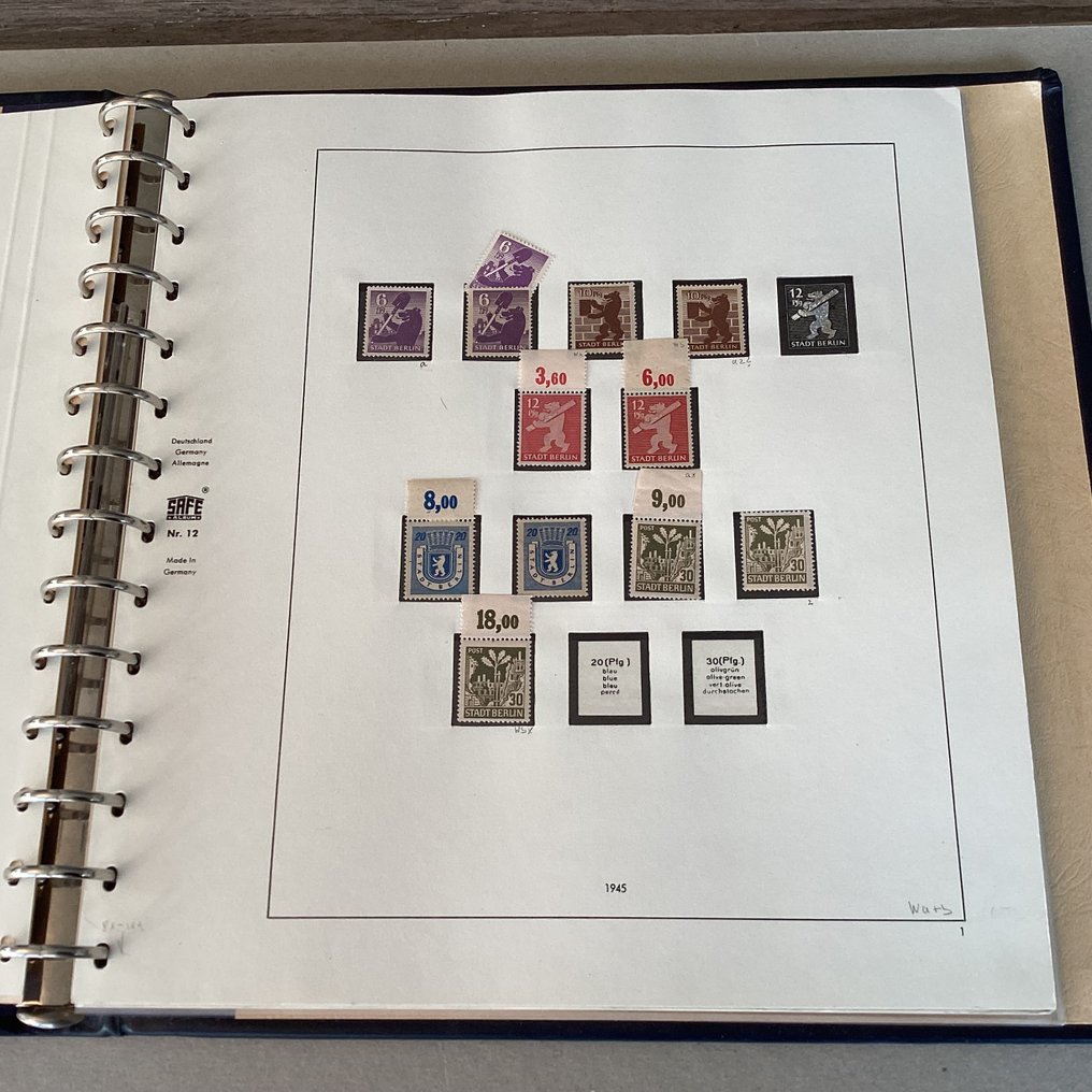 Allied Occupation - Germany (Soviet zone) 1945/1948 - Collection SBZ, somewhat specialized towards emission rate with particulate matter. - Michel #2.1