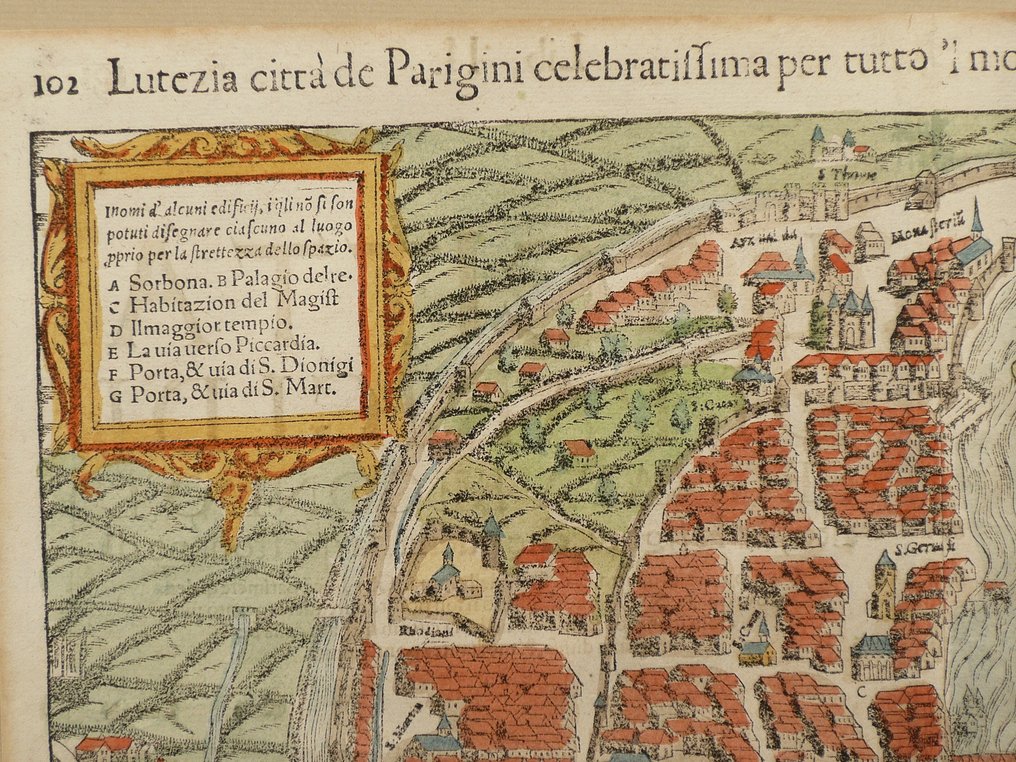 France - Paris; Sebastiaan Münster - Lutezia citta de Parigini celebratissima per tutto 'l Mondo - 1561-1580 #2.1
