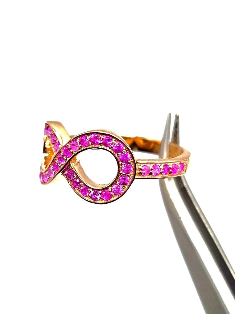 Senza Prezzo di Riserva - Anello Argento Rubino #3.2