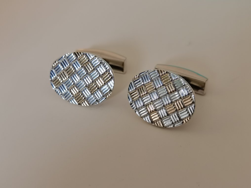 Tiffany & Co. - Gemelli - 14 carati Argento, Oro giallo #1.0