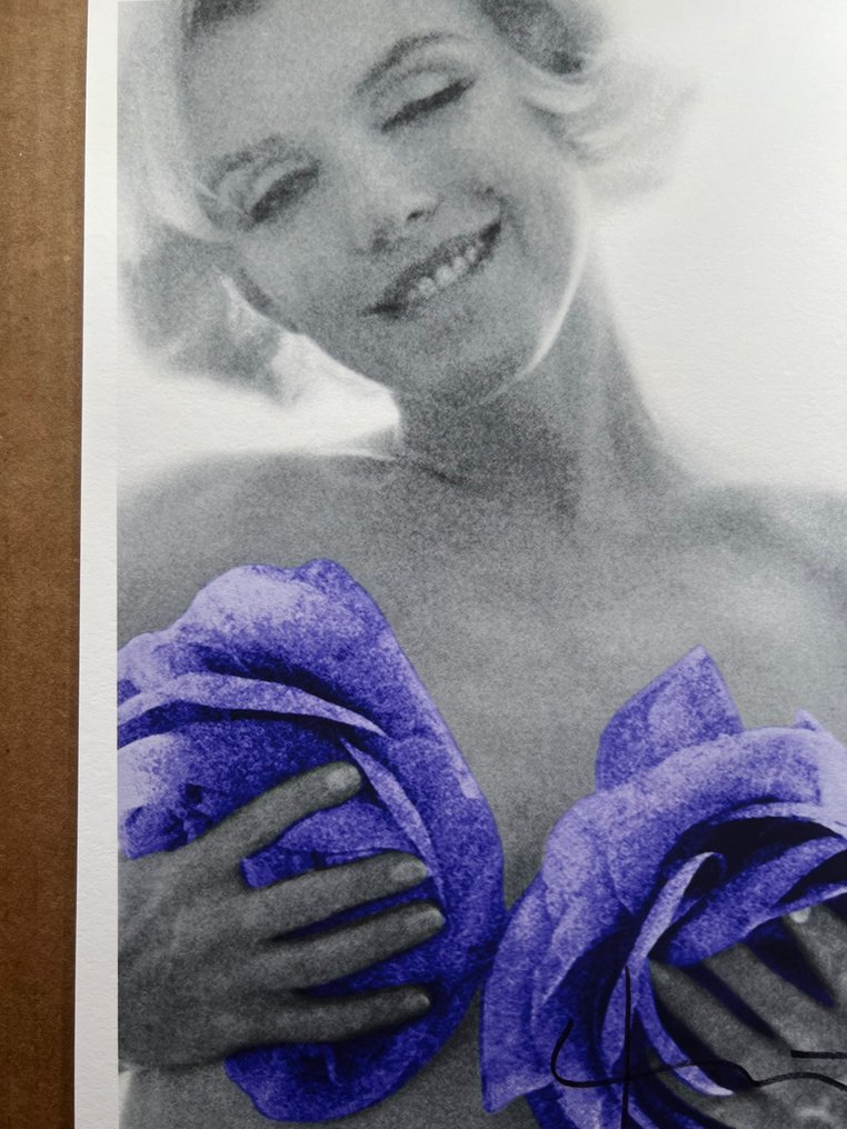 Bert Stern (1929–2013) - Marilyn Monroe Purple Wink Roses Artist proof test #3.2