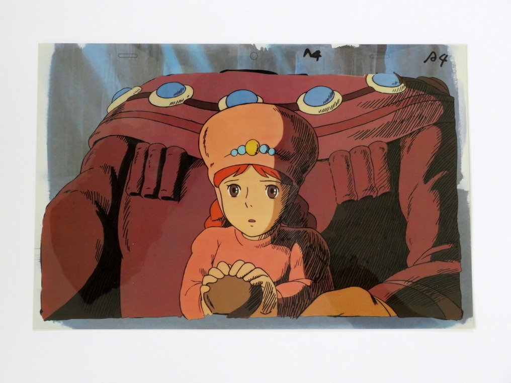 Hayao Miyazaki Cel de animação original de reprodução do Studio Ghibli, edição limitada - With Original Background Nausicaä of the Valley of the Wind #1.0