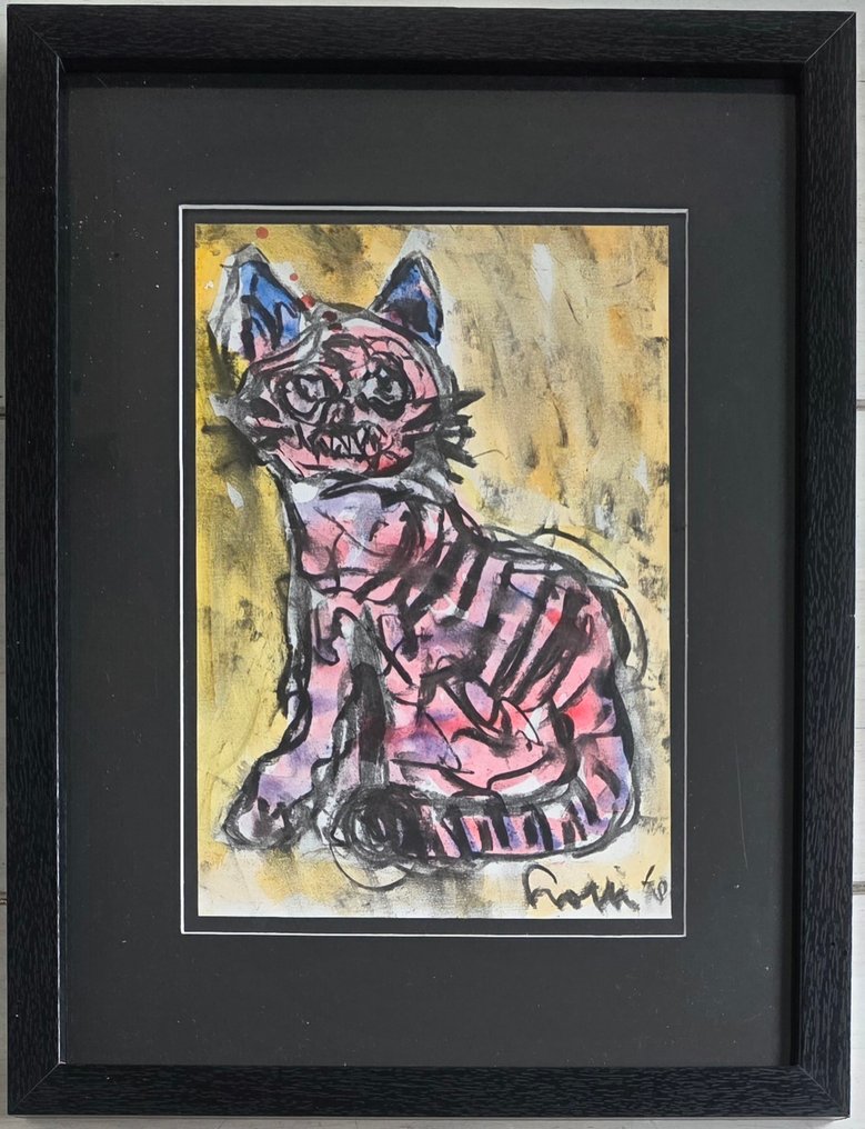 Lotti van der Gaag (1923-1999) - Cobra cat #4.3