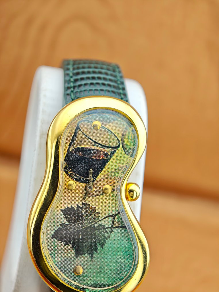 SoftWatch - Dalí “Melting Watch” Wine & Leaf Art – Ref. 92009 – Quartz – Unisex - 92009 - Unisex - 1990-1999 #3.2