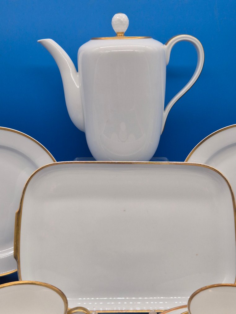 Rosenthal – Kaffee-/Teeservice „Helena“ – Porzellanservice mit Goldrand - 咖啡杯具組 - 瓷器 #2.1