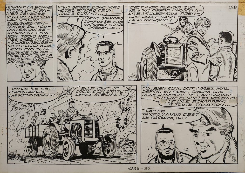 Piroton, Arthur - 1 Original page - Michel et Thierry T04 - Un royaume pour un Puffin #2.1