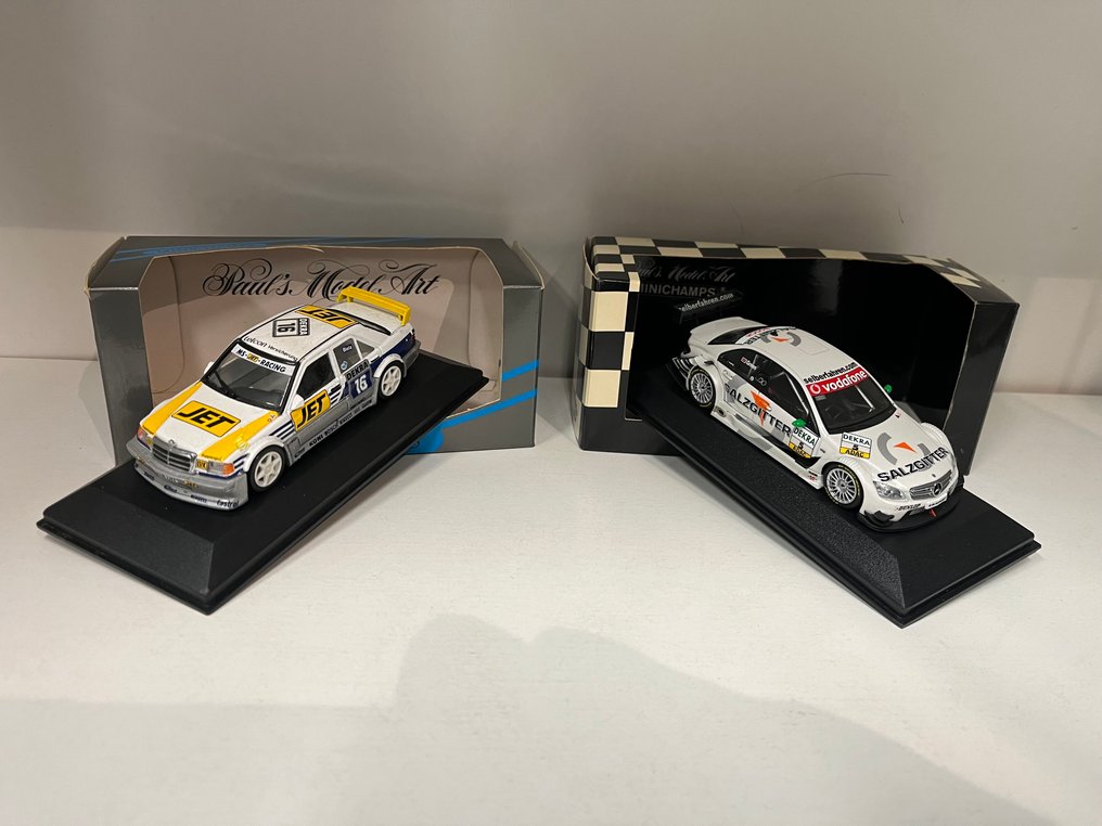 MiniChamps 1:43 - 模型車  (2) - Mercedes-Benz C class DTM 2007 - 梅赛德斯-奔驰 190Evo 1 #1.0