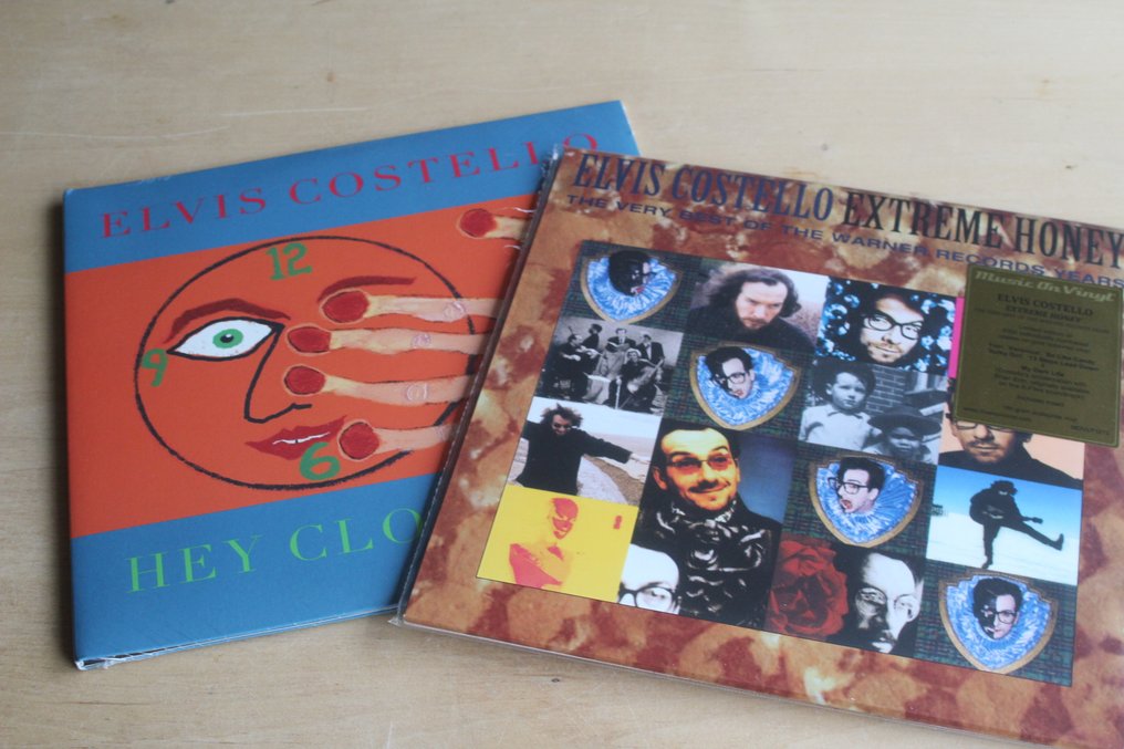 Elvis Costello - Extreme Honey (The Very Best Of The Warner Years) 2LP + Hey Clockface 2LP - LP Albums (multiple items) - Coloured vinyl - 2022 #1.0