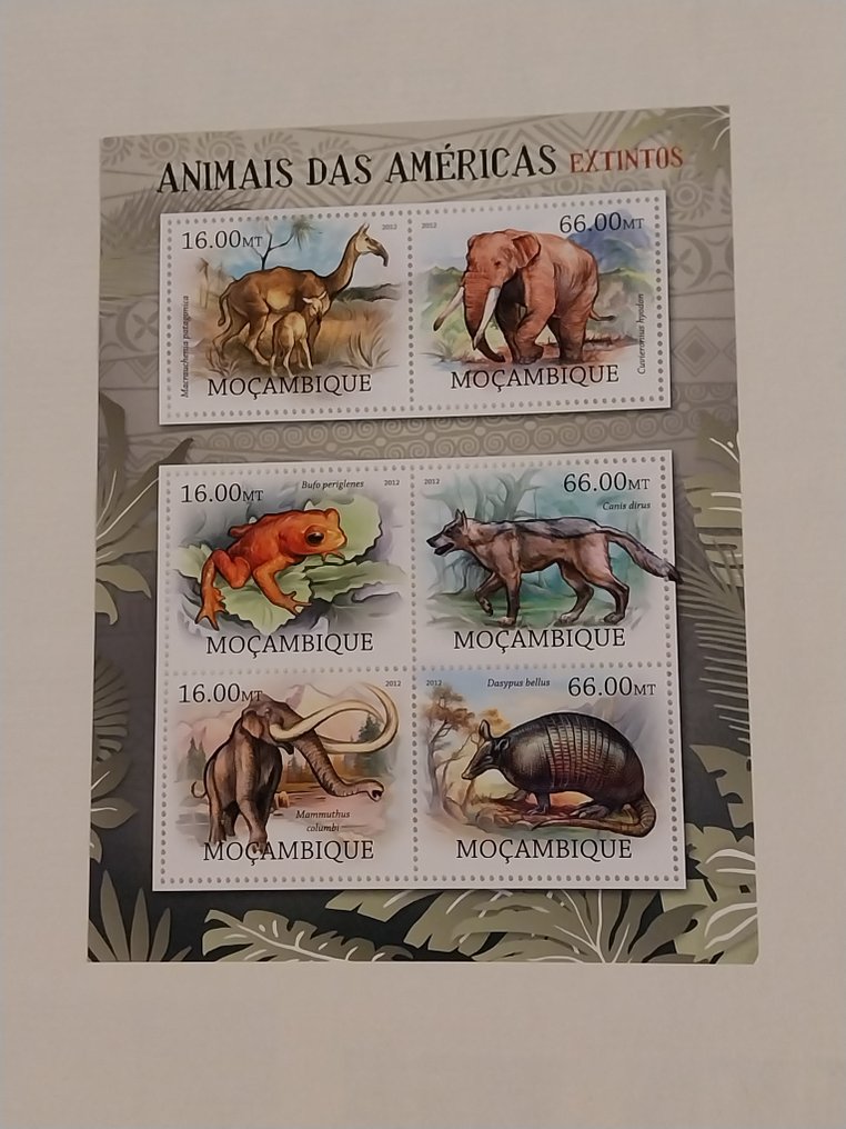World  - Animal motif with many blocks on insert cards. #4.3