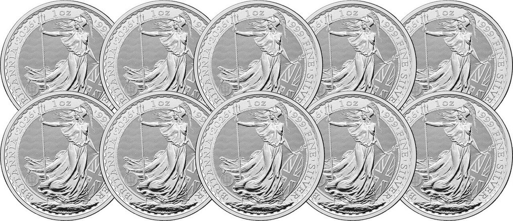 10 once troy - Argento .999 - Britannia 2026 - 311 gram - fine silver #2.1
