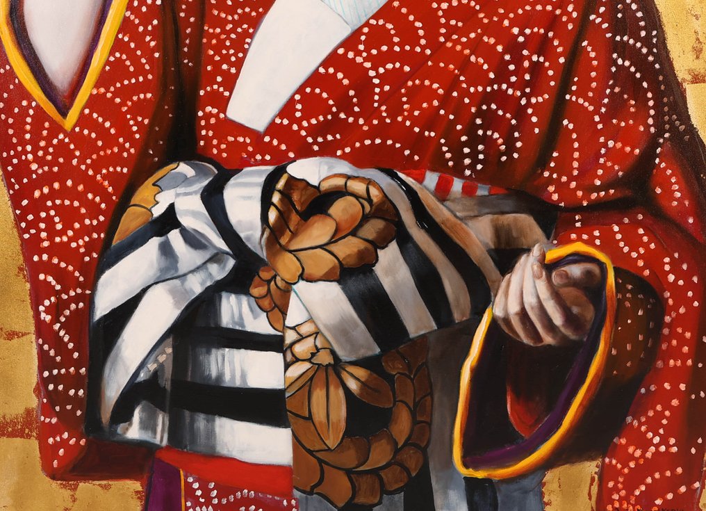 Louis Nagelkerke (1949) - Vrouw in een kimono #2.1