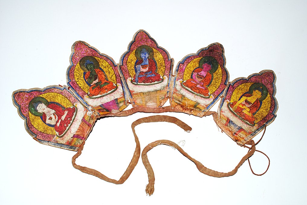 Αλτε !!! Κεφαλή σαμάνου, Lama Buddha, ύψους 17 εκ., Tamang. - Νεπάλ - Early 20th century #1.0