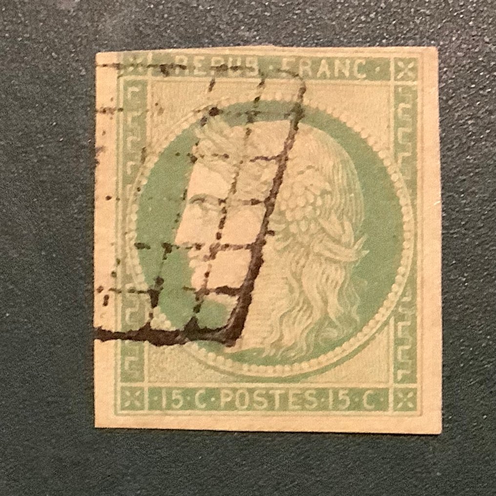 France 1850 - 15 cent Ceres in light nuance - Yvert 2 #1.0