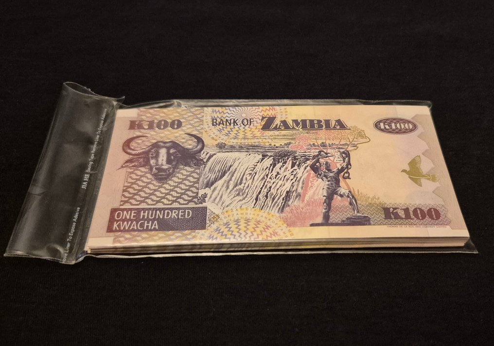 Ζάμπια. - 58 x 100 Kwacha 1992 - Pick 38a (χωρίς τιμή ασφαλείας) #2.1