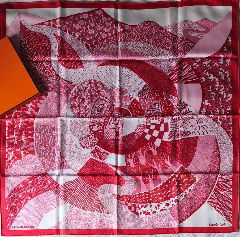 Hermès - A TRAVERS CHAMPS by Marie Bonnin. Neuf - Foulard #1.0