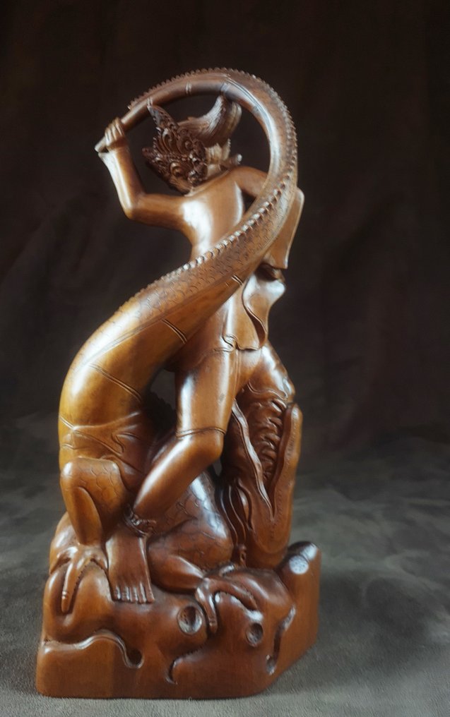 Drona & Crocodile Balinese tale - Indonesia (No Reserve Price) #3.2