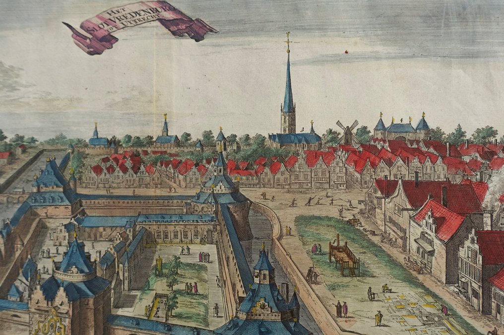 荷蘭 - Utrecht; Jean le Clerc - Het Slot Vredenburg tot Uytrecht - 1730 #3.2