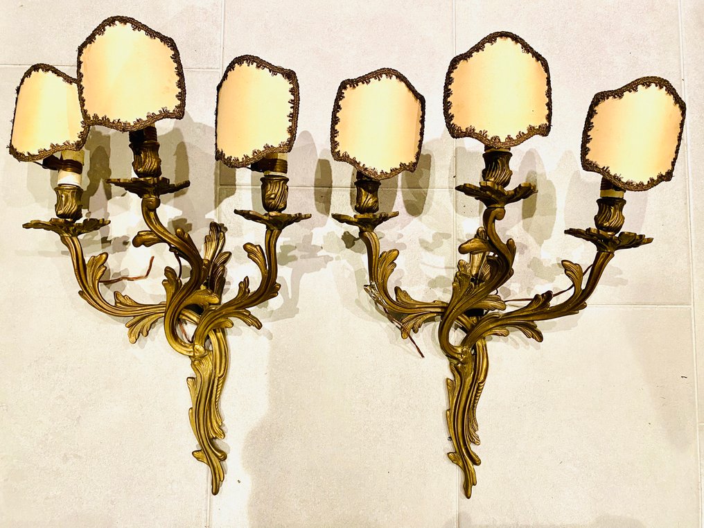 壁式燭台 (2) - 鍍金黃銅 #1.0