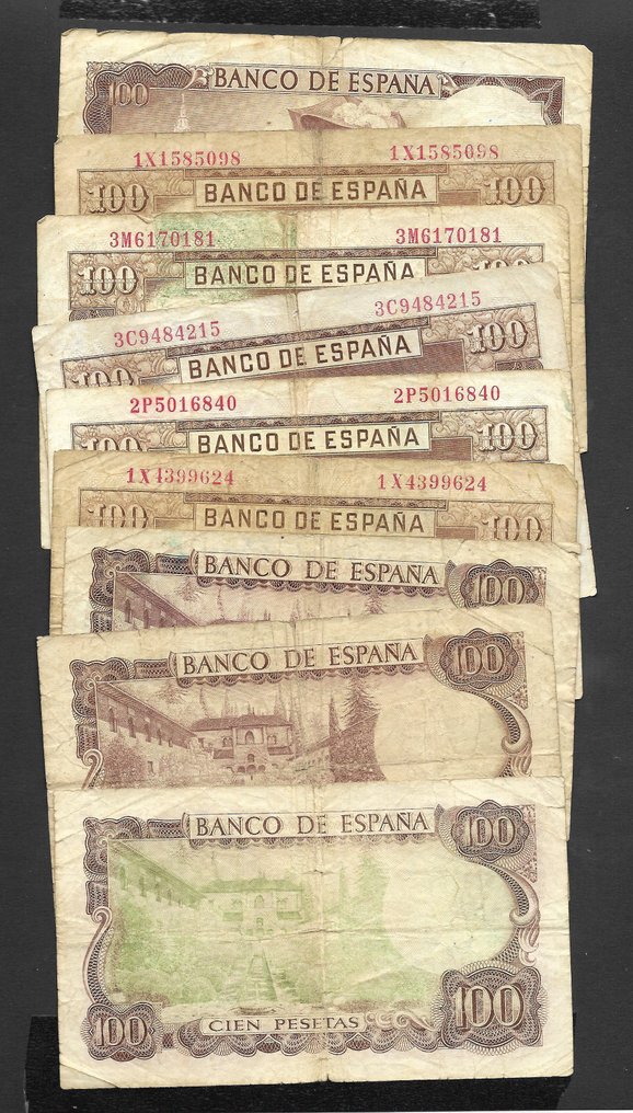 西班牙. - 25 Banknotes - various dates  (沒有保留價) #2.1