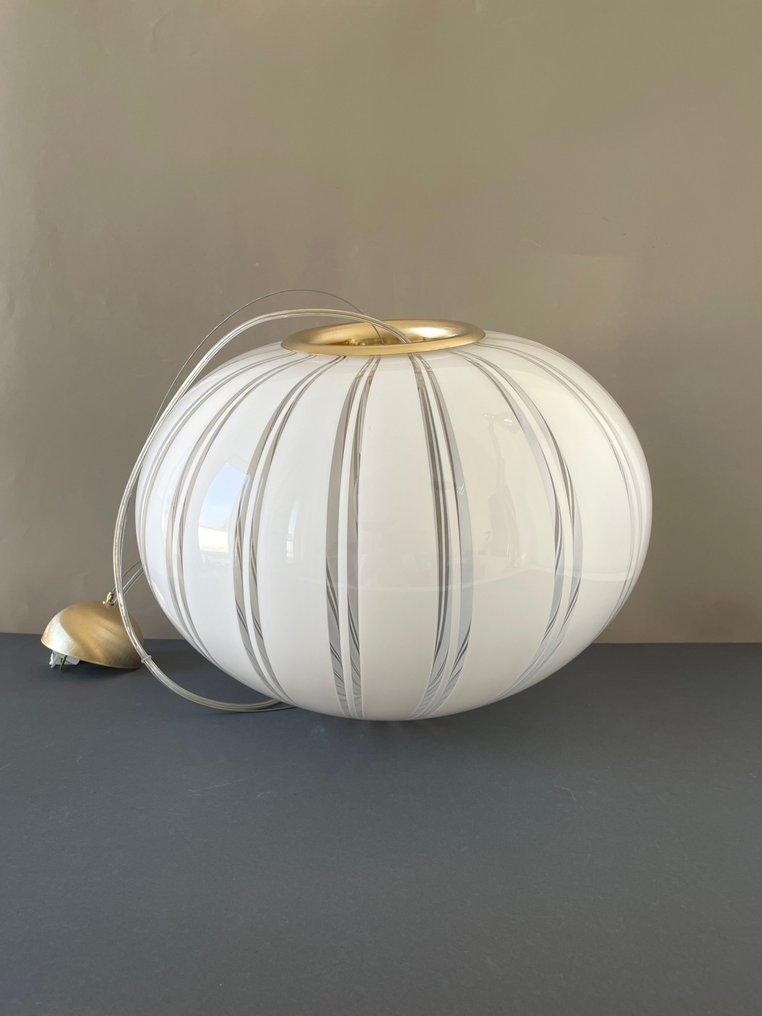 Fabbian - 枝形吊燈 - Filigrana 和 Canne - 穆拉諾玻璃 #1.0