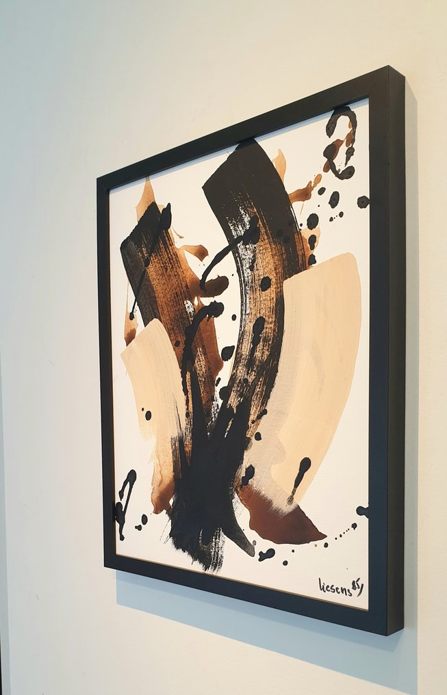 Liesens - Symphony of Blue (handpainted on canvas)lot van 2 #4.3