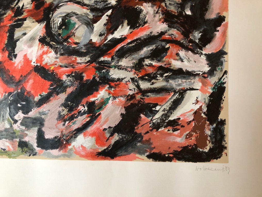 Theo Wolvecamp (1925-1992) - Abstracte voorstelling #2.1