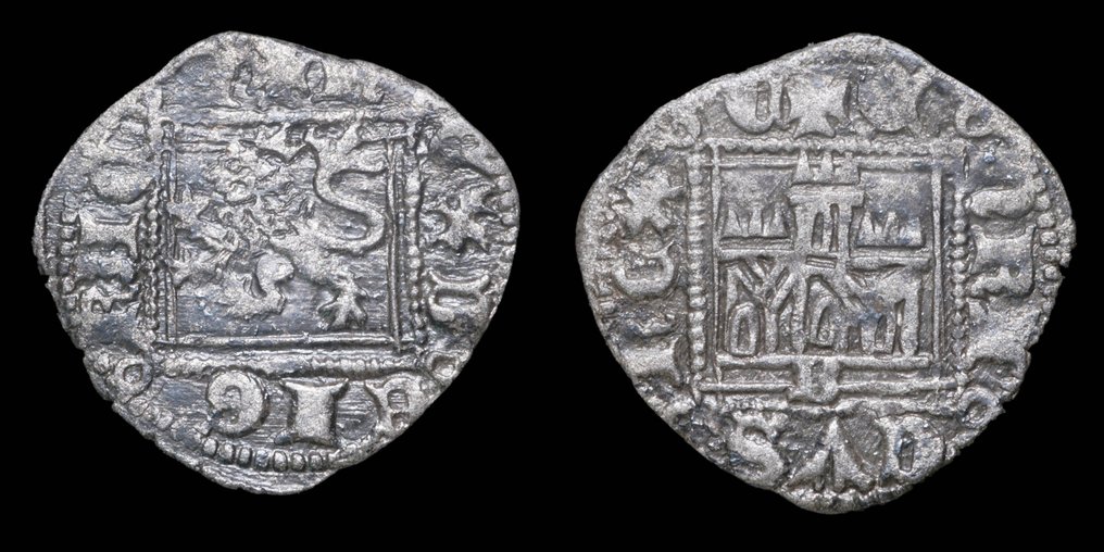 Kingdom of Castile. ENRIQUE II. Noven Ceca Burgos (BAU 766) (No Reserve Price) #1.0