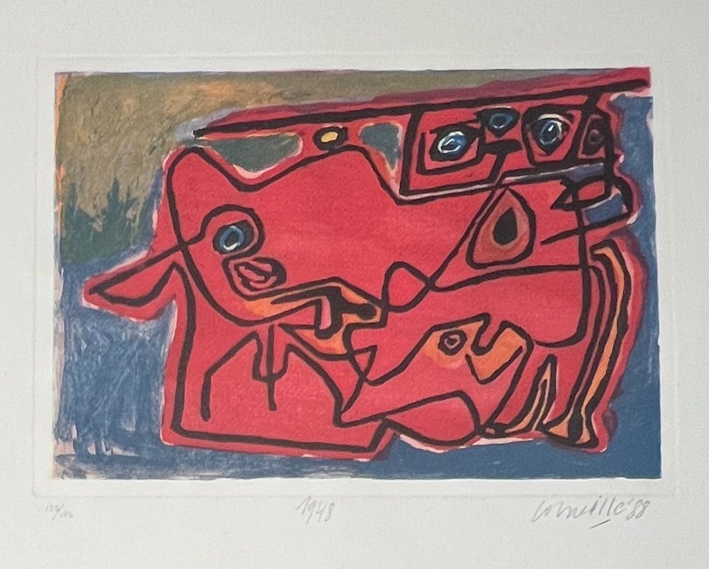 Corneille (1922-2010) - Aquatinte Cobra 1948- 1988 #1.0