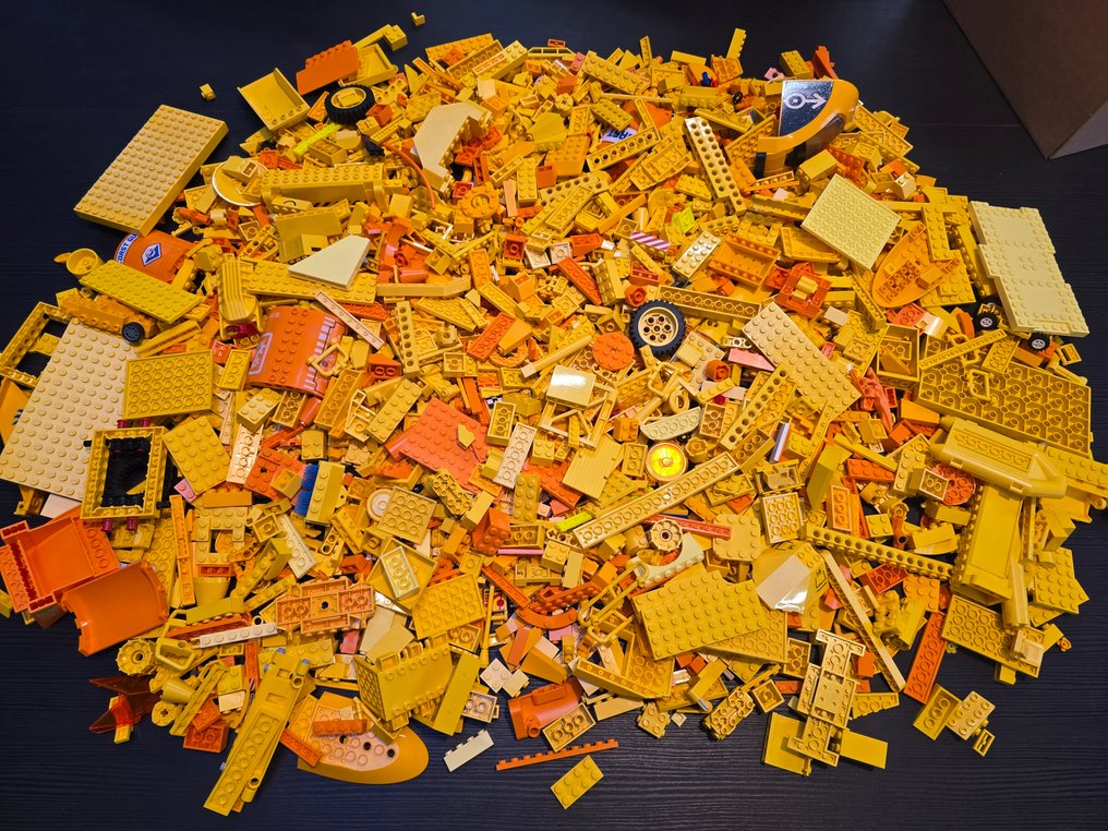 Lego Deler - Losse onderdelen geel oranje tinten lego partij assortiment #1.0