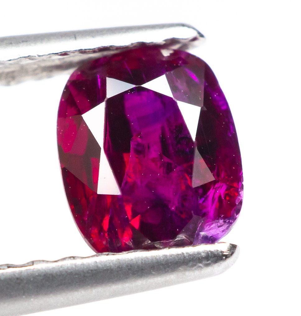 Nincs minimálár Rubin - 1.02 ct - Lotus Gemology - Élénk intenzív vörös (Burma) #2.1