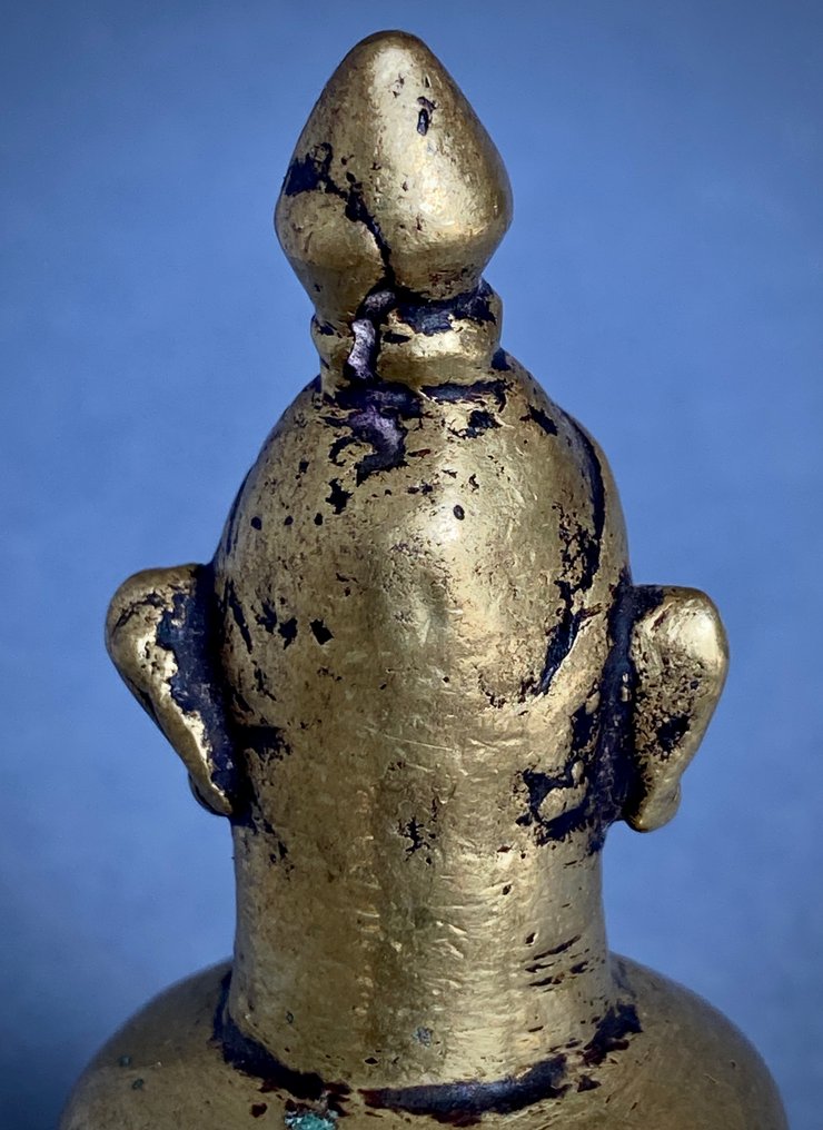 Depicting the face of Śiva, a śaivite cult object, India, 17th - 19th century - Lost wax bronze casting - India - Maratha Empire (1674-1818) #4.3