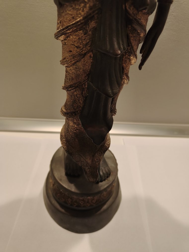 Χαϊλανδικό μπρούντζινο Bodhisattva γλυπτό - Γλυπτό - Ταϊλάνδη  (χωρίς τιμή ασφαλείας) #1.0