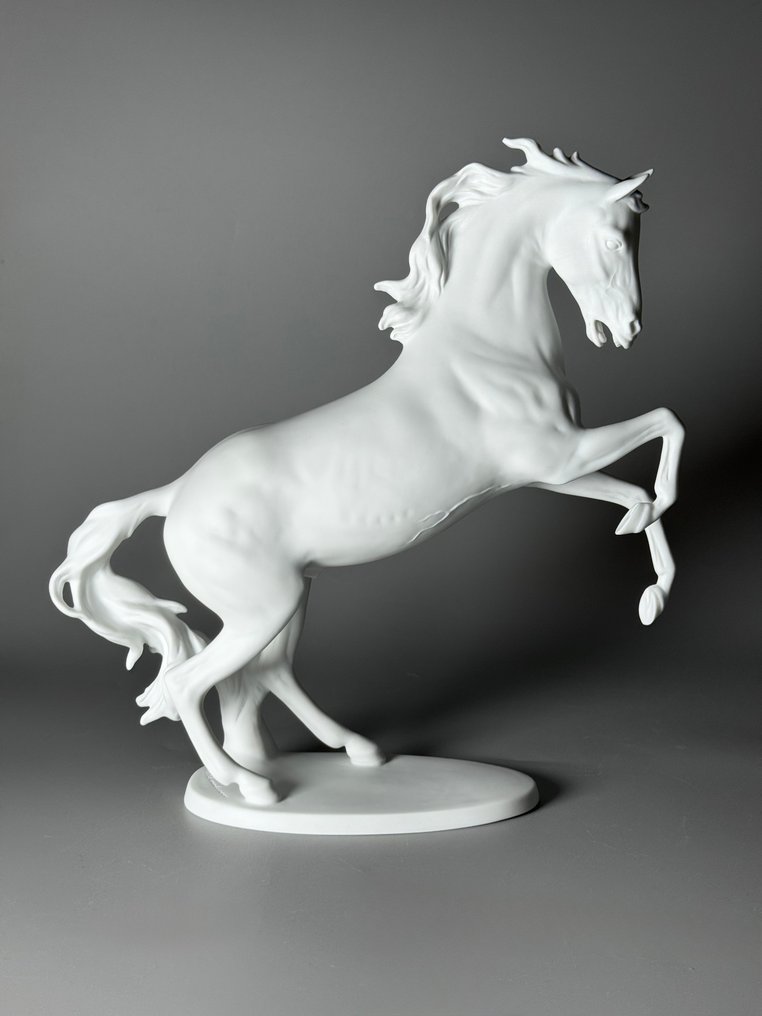 Kaiser - Gerhard Bochmann - Statuette, Stallion / Horse - 28 cm - Biscuit porcelain #2.1